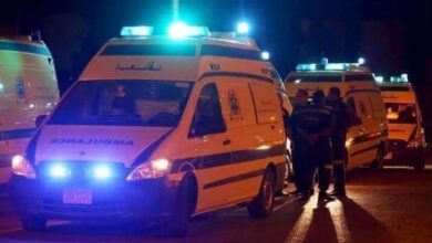 إصابة 4 أشخاص في تصادم تروسيكل بآخر في منيا القمح