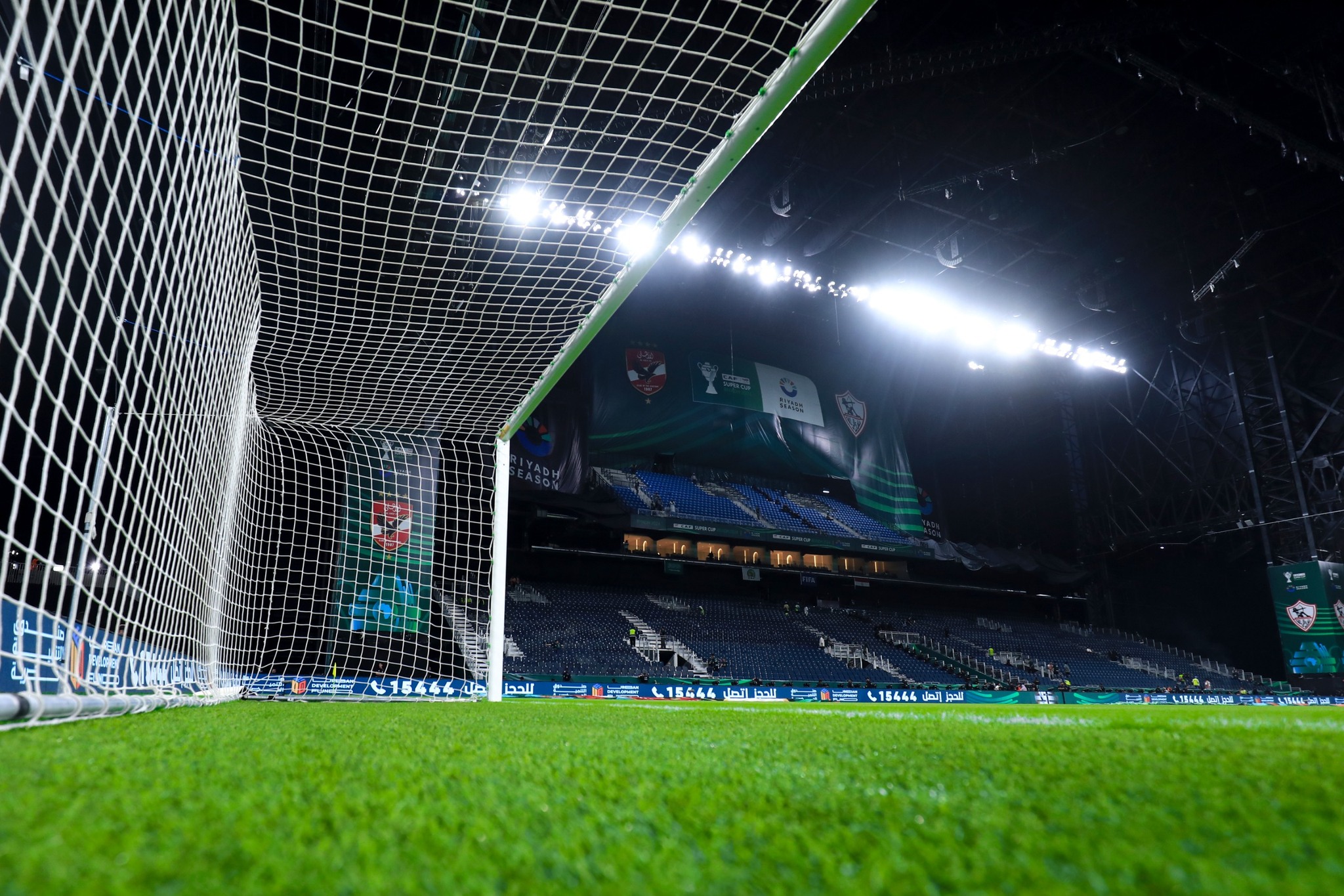 الهداف: ينفرد بنشر صور مباشرة من داخل ملعب المملكة آرينا في كأس السوبر الأفريقي