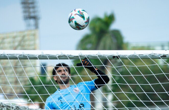 تدريبات خاصة لحراس المرمى في مران الزمالك