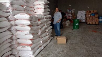 ضبط 35 طن مواد كيميائية و200 كرتونة حلوى أطفال مجهولة المصدر ببلبيس