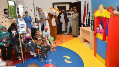 عرائس ديزني يرسمون البهجة على وجوه الأطفال محاربي السرطان في شفاء الأورمان