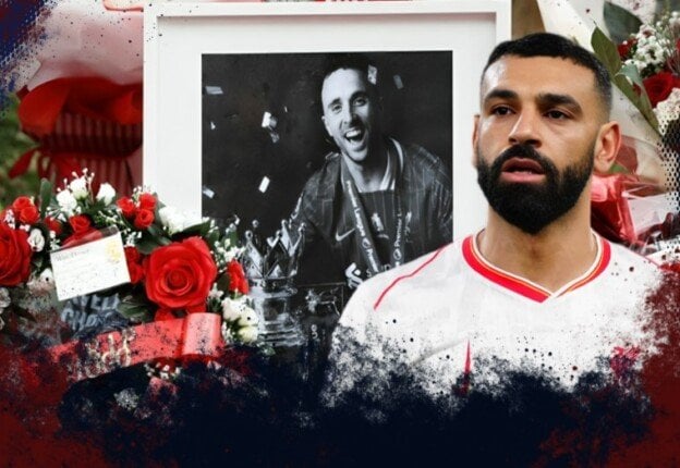 كيف ظهر محمد صلاح في تأبين الراحل جوتا داخل ملعب أنفيلد؟.. «فيديو» يكشف