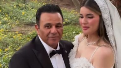 موقف مؤثر.. محمد فؤاد يحتفل بزفاف ابنته بسملة